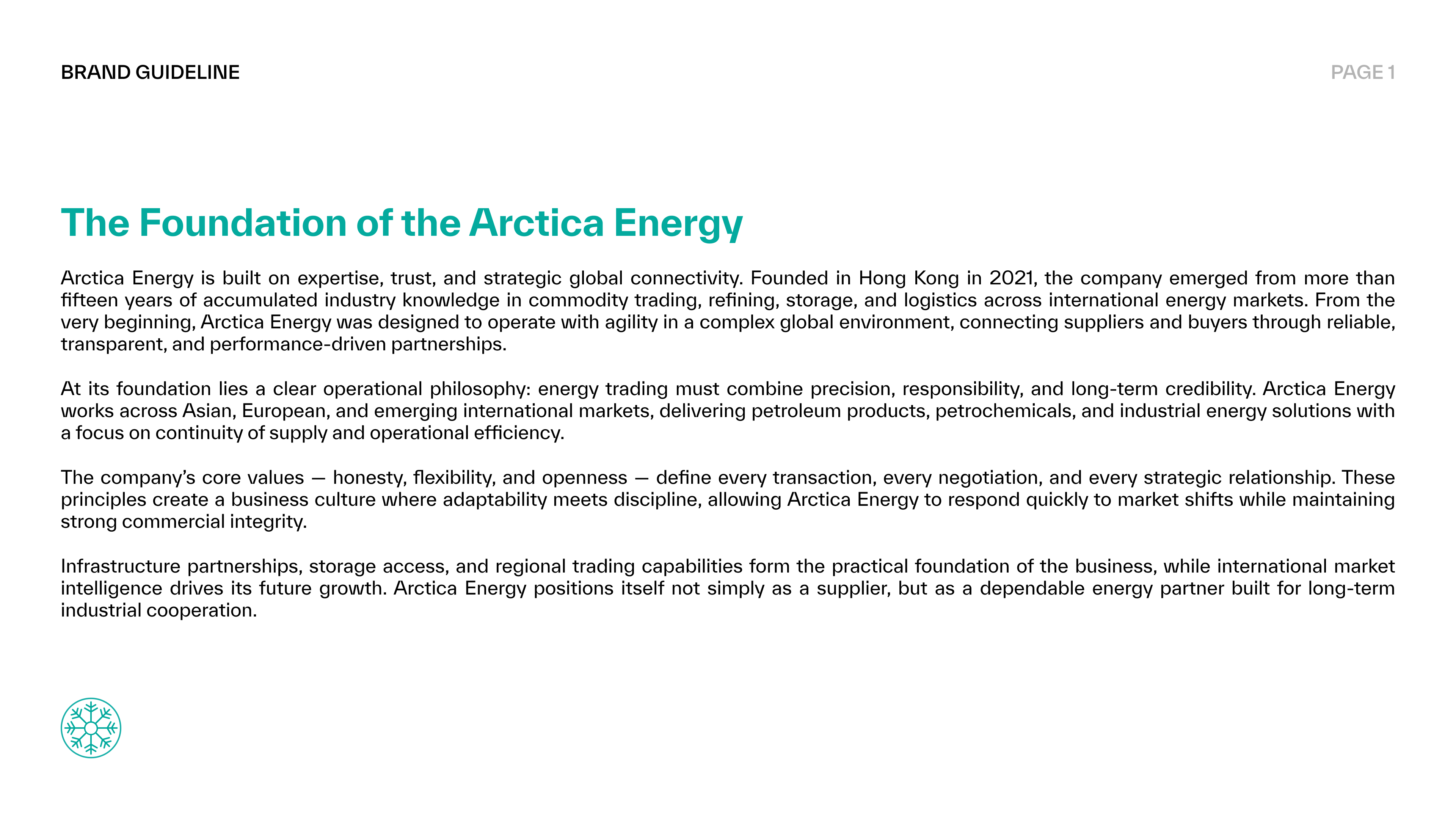 ARCTICA ENERGY BRANDBOOK